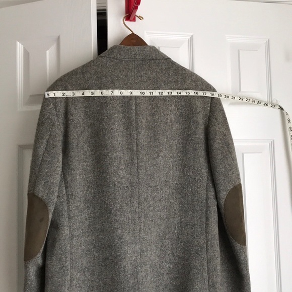 Vintage Jackets & Coats Vintage Wool Patch Elbows Jacket Gray